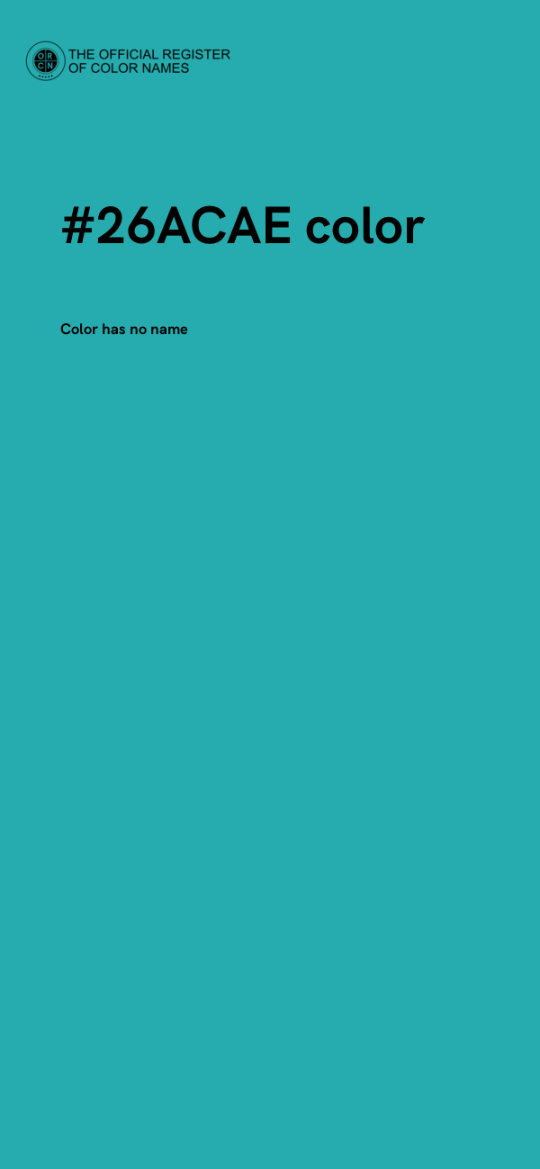 #26ACAE color image
