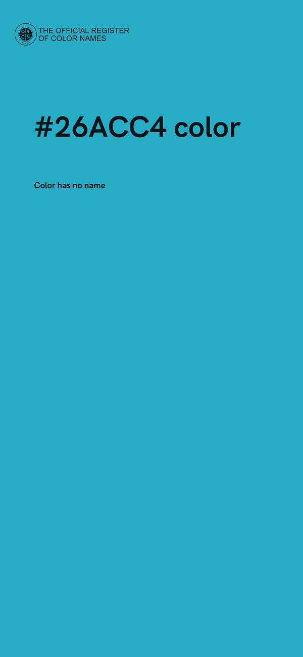 #26ACC4 color image