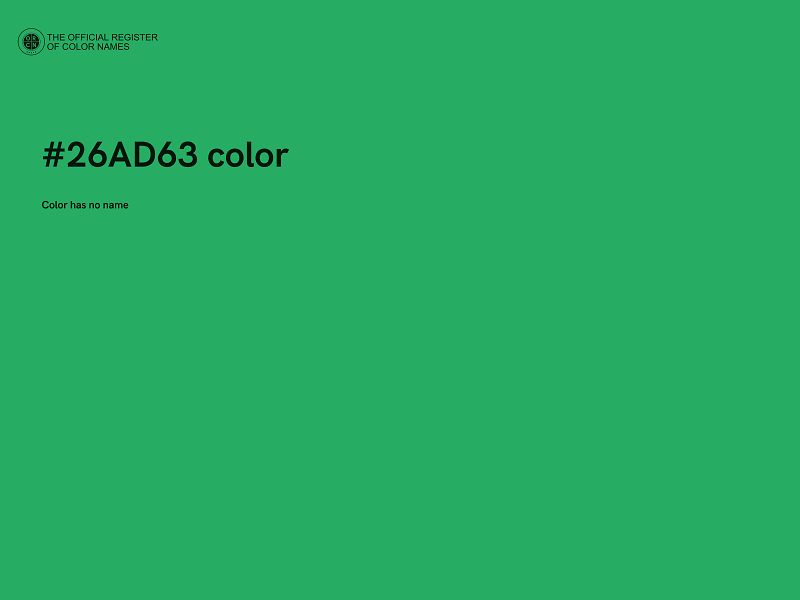 #26AD63 color image