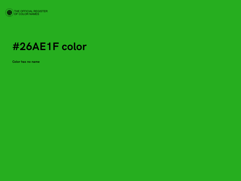 #26AE1F color image