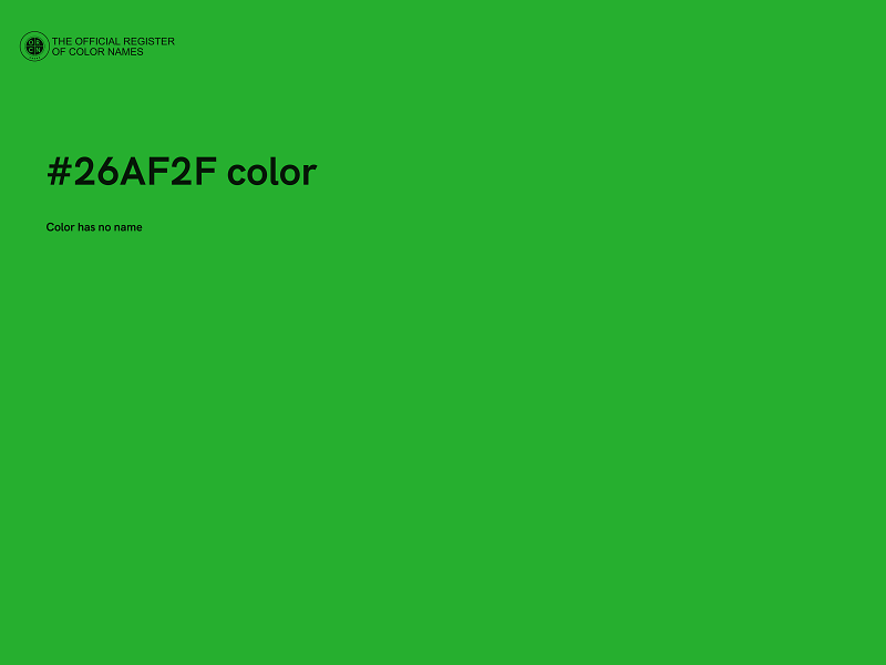 #26AF2F color image