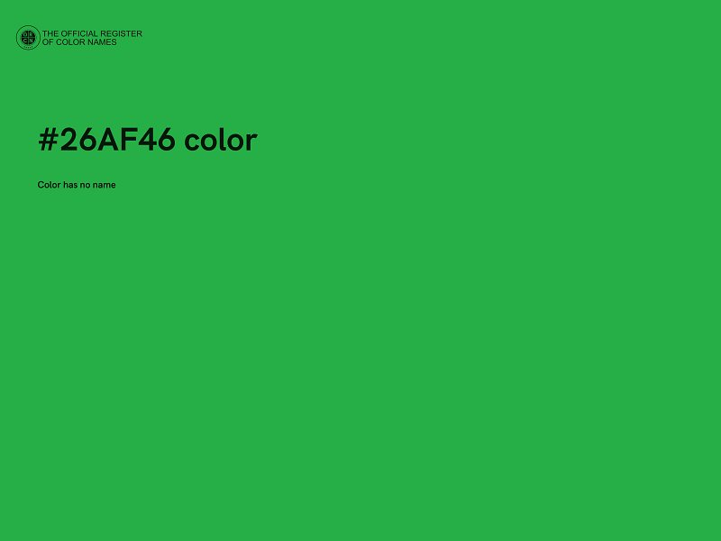 #26AF46 color image