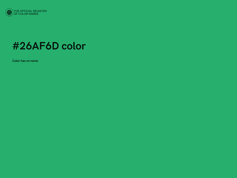 #26AF6D color image