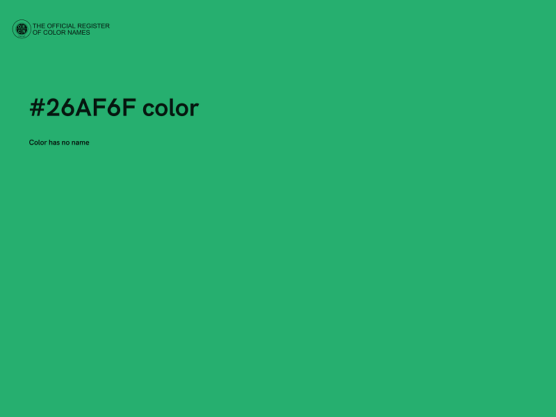 #26AF6F color image