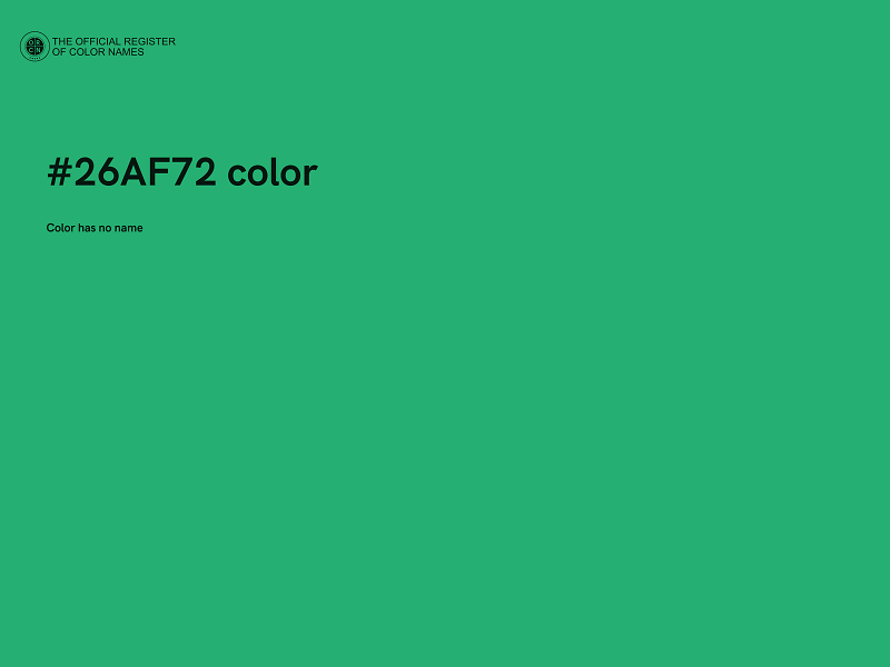 #26AF72 color image