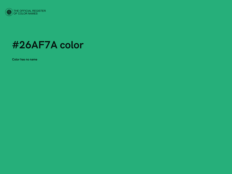 #26AF7A color image