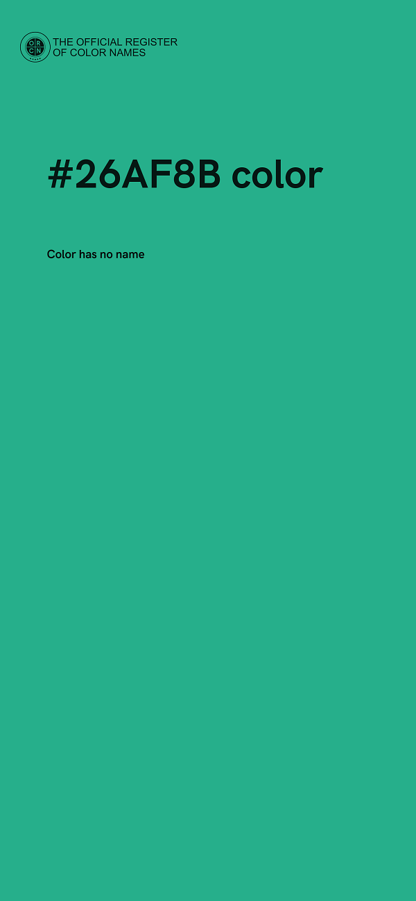 #26AF8B color image