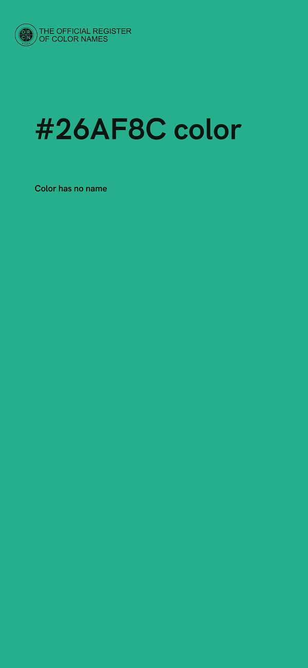 #26AF8C color image