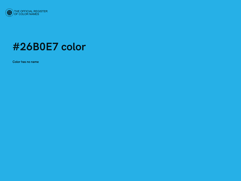 #26B0E7 color image