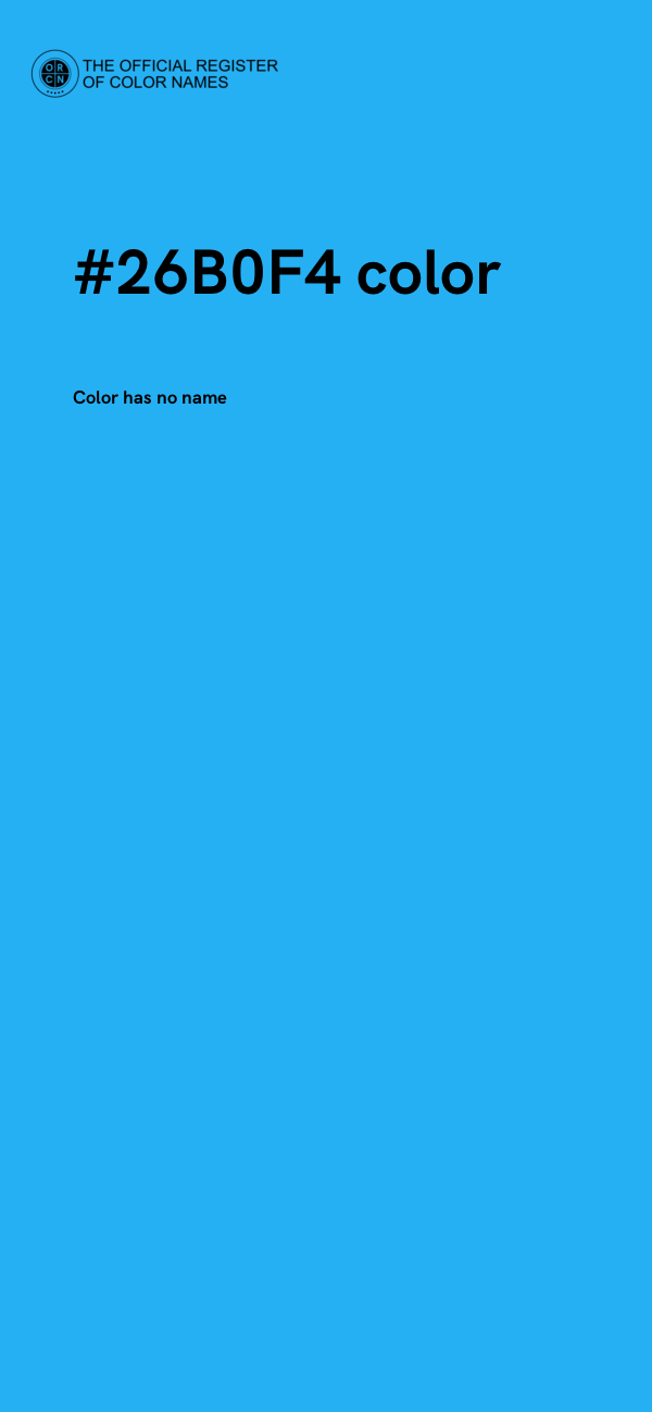 #26B0F4 color image