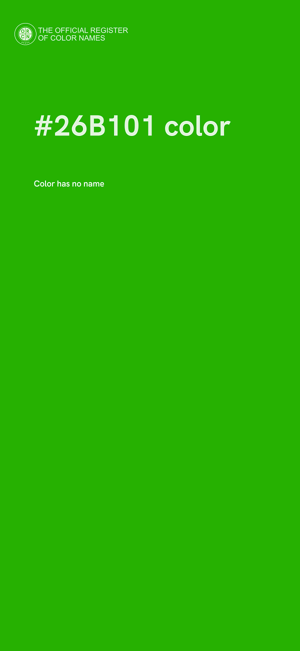 #26B101 color image