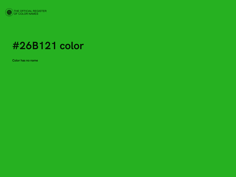 #26B121 color image