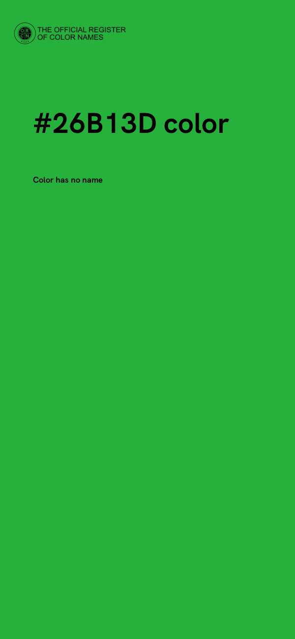 #26B13D color image