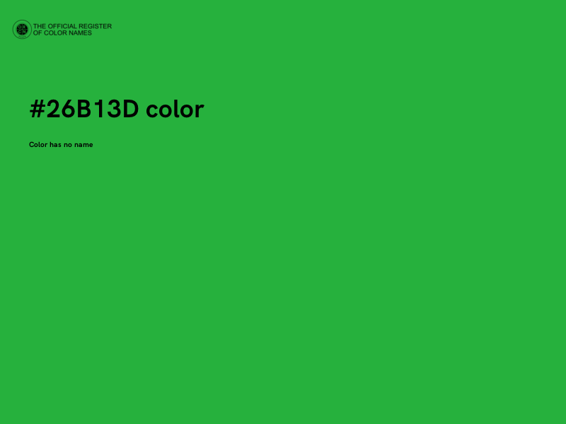 #26B13D color image