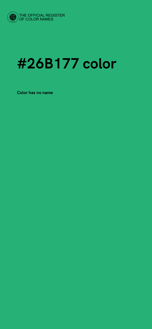 #26B177 color image