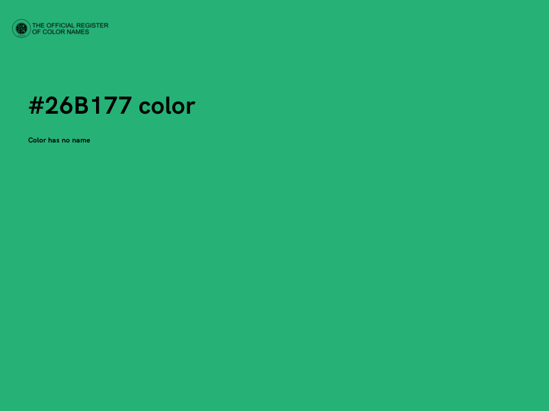 #26B177 color image