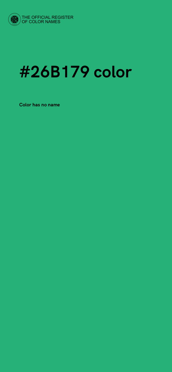 #26B179 color image