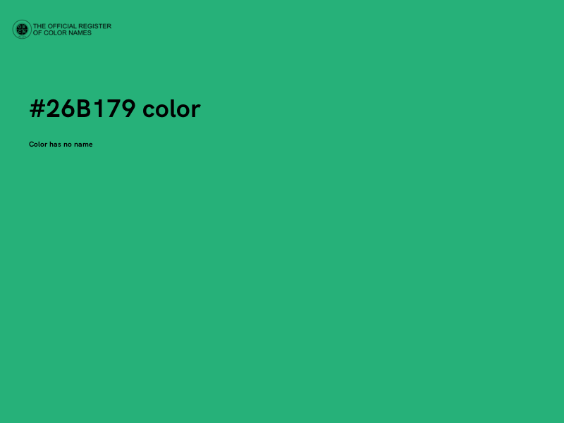 #26B179 color image