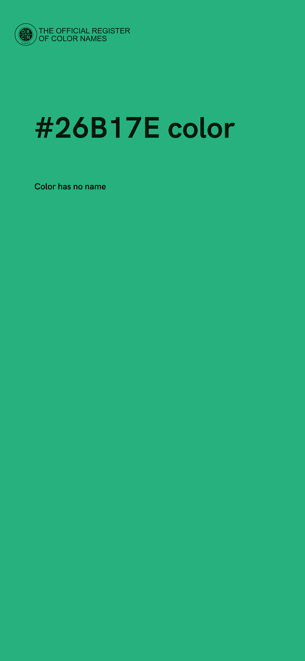 #26B17E color image