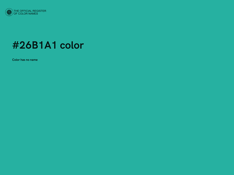 #26B1A1 color image