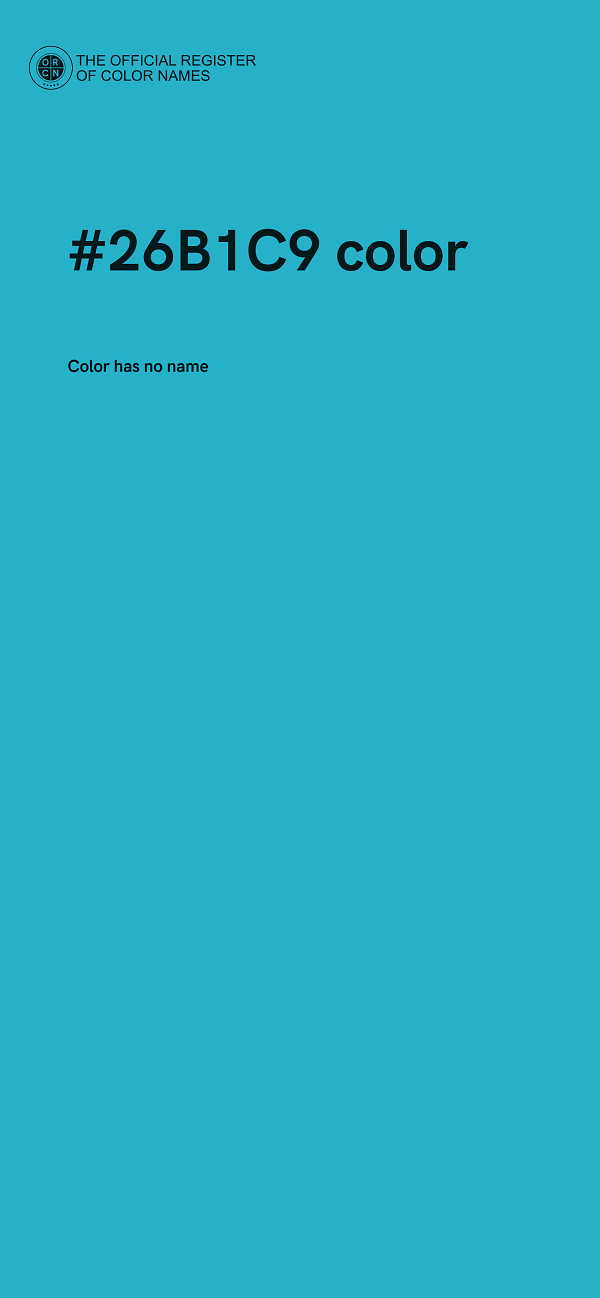 #26B1C9 color image