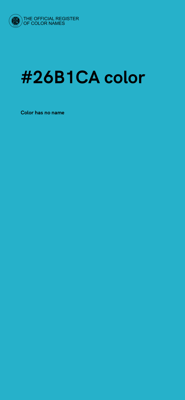 #26B1CA color image