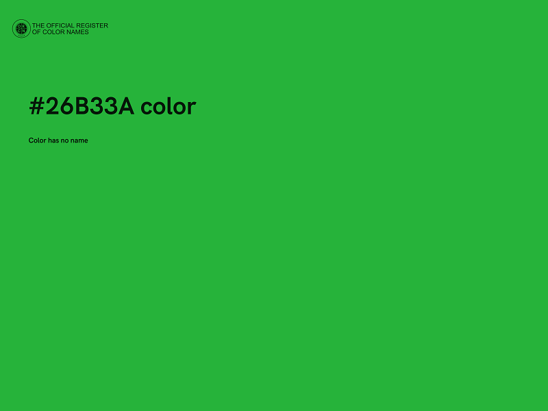 #26B33A color image