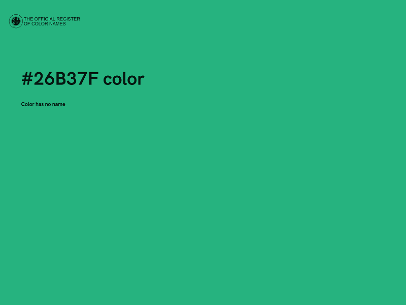 #26B37F color image