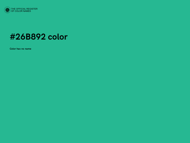 #26B892 color image