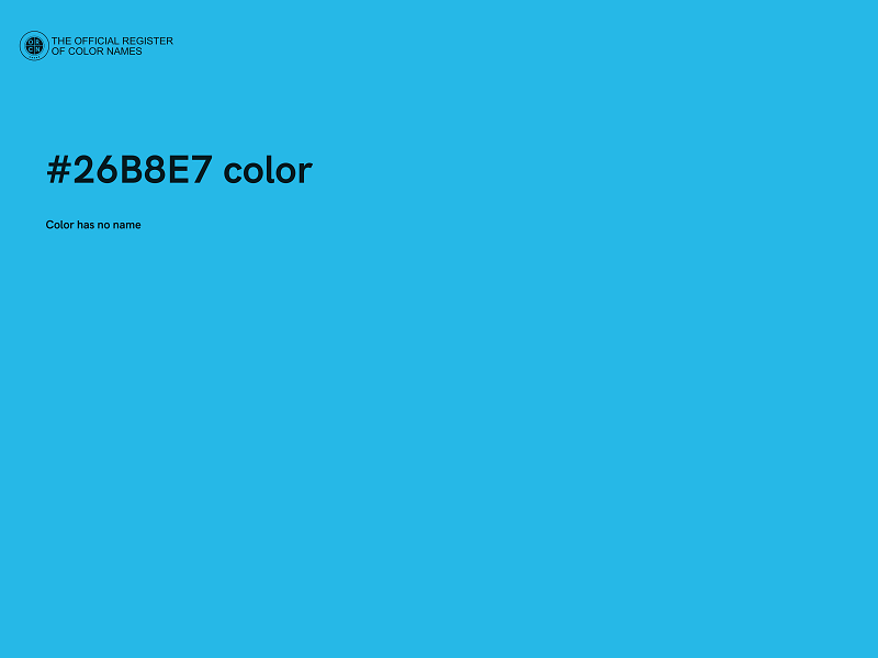 #26B8E7 color image
