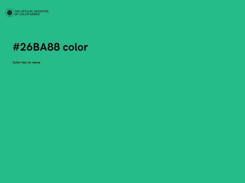 #26BA88 color image