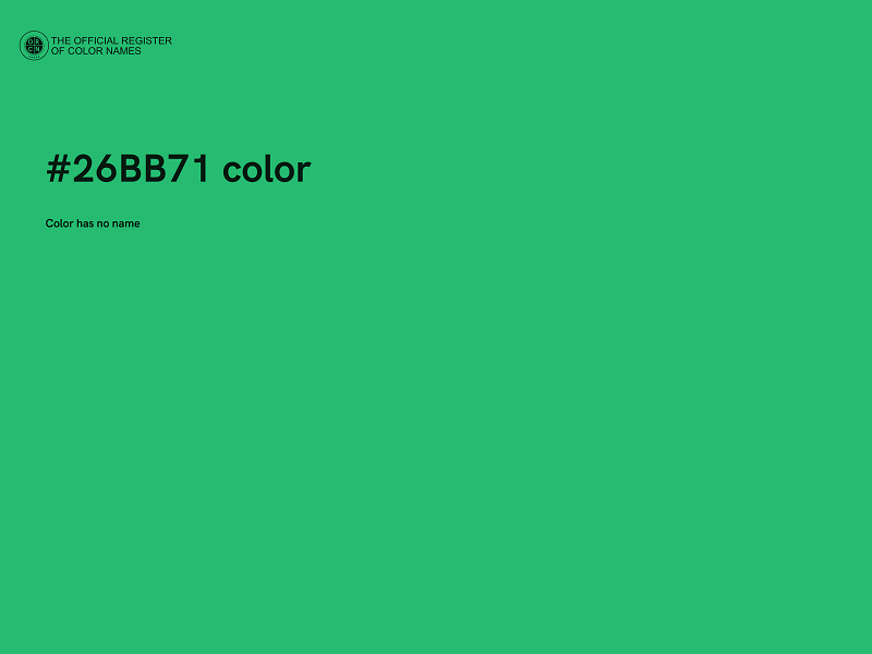 #26BB71 color image