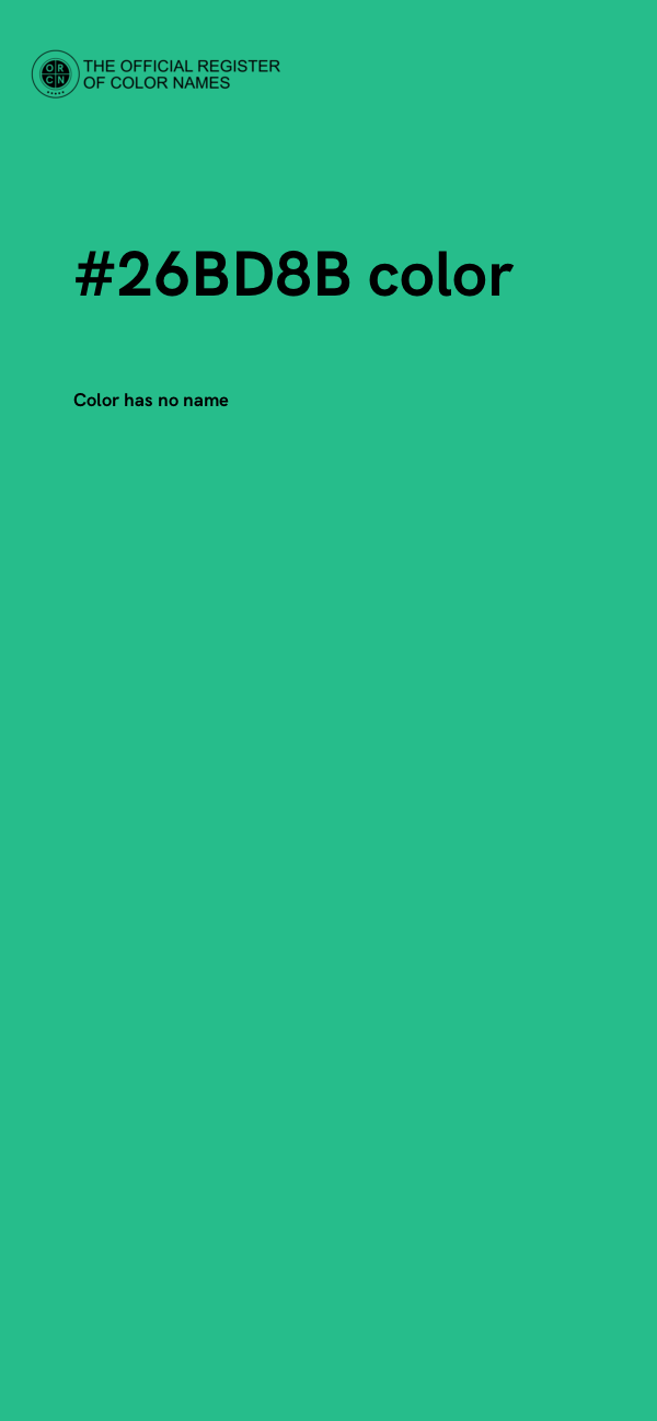 #26BD8B color image