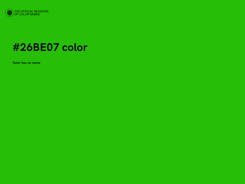 #26BE07 color image
