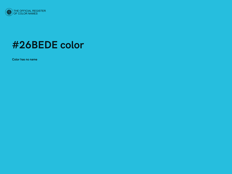 #26BEDE color image