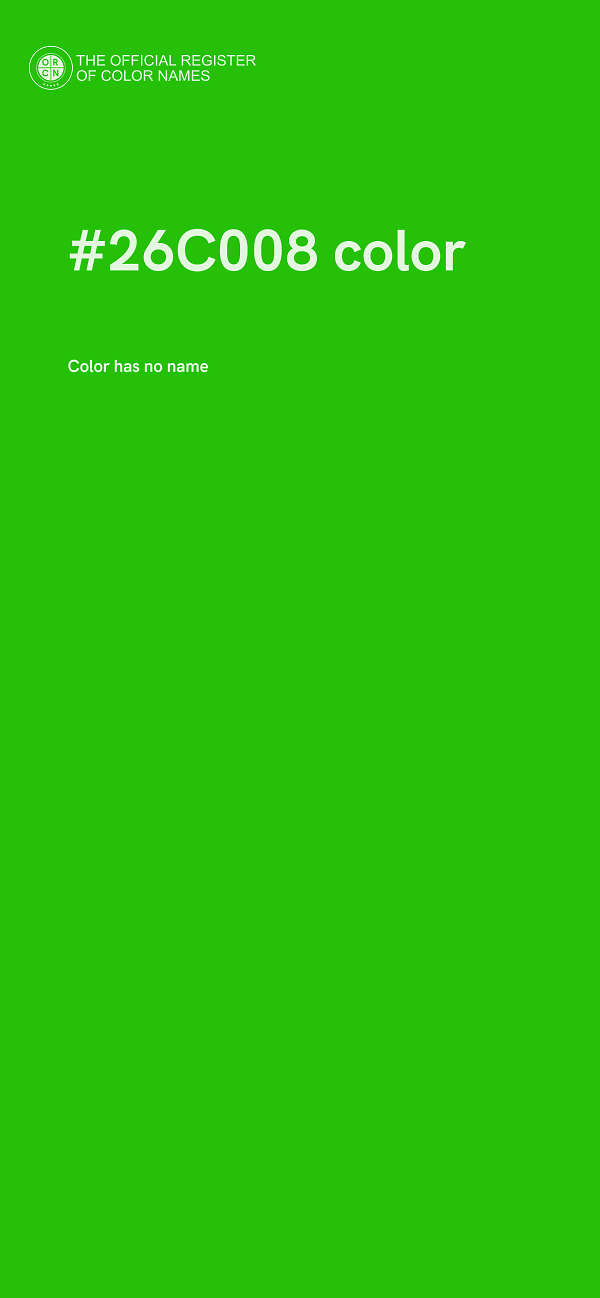 #26C008 color image