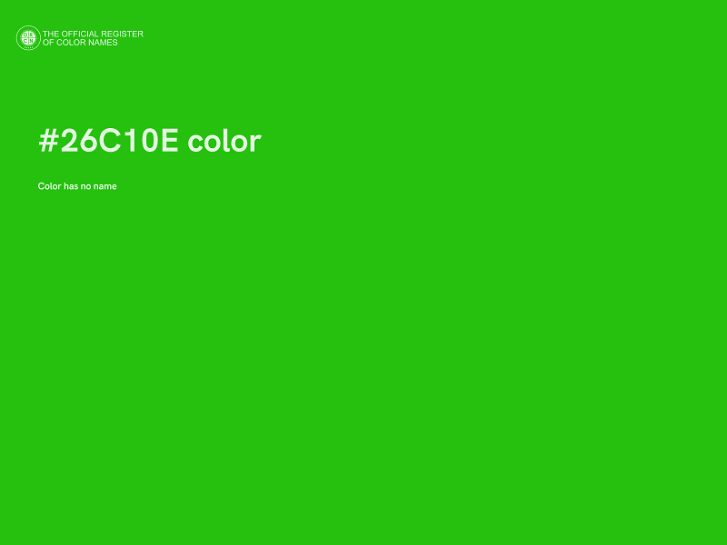 #26C10E color image