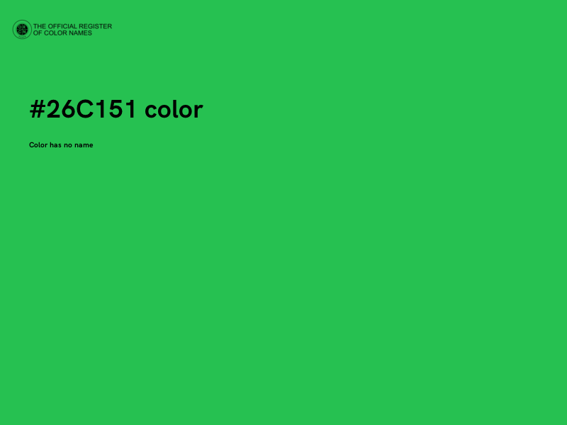 #26C151 color image