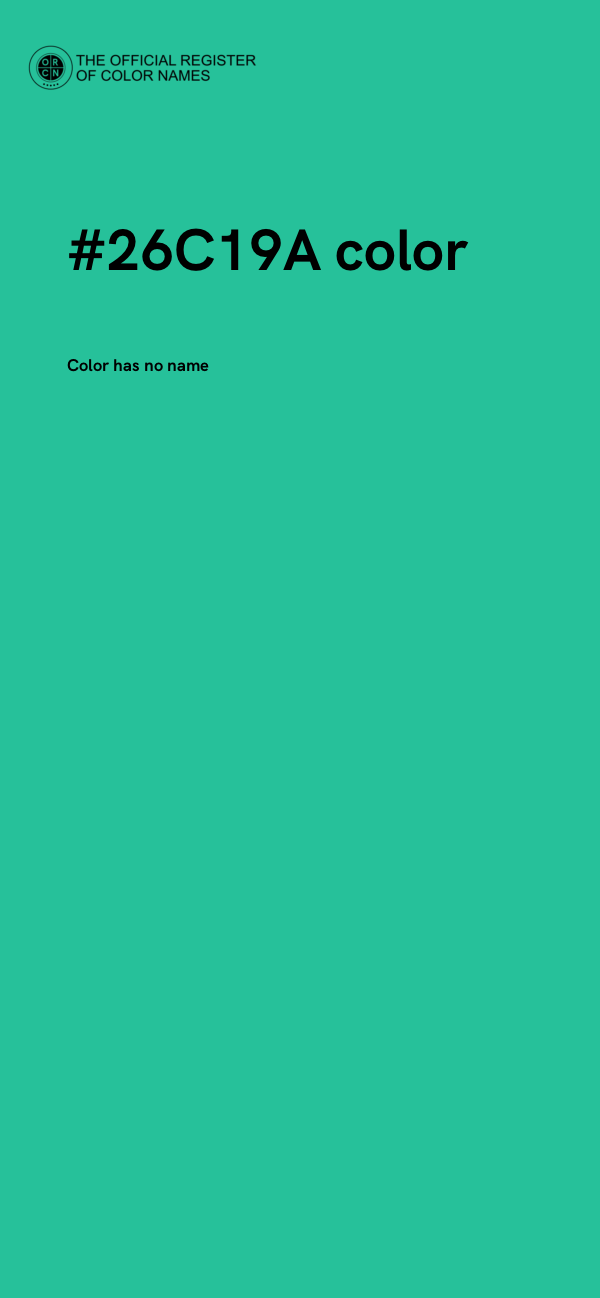 #26C19A color image