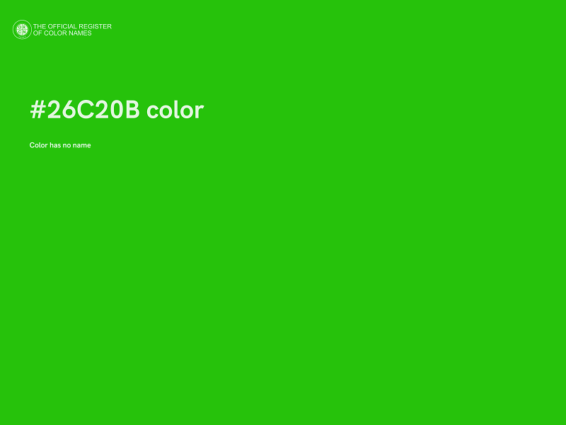 #26C20B color image