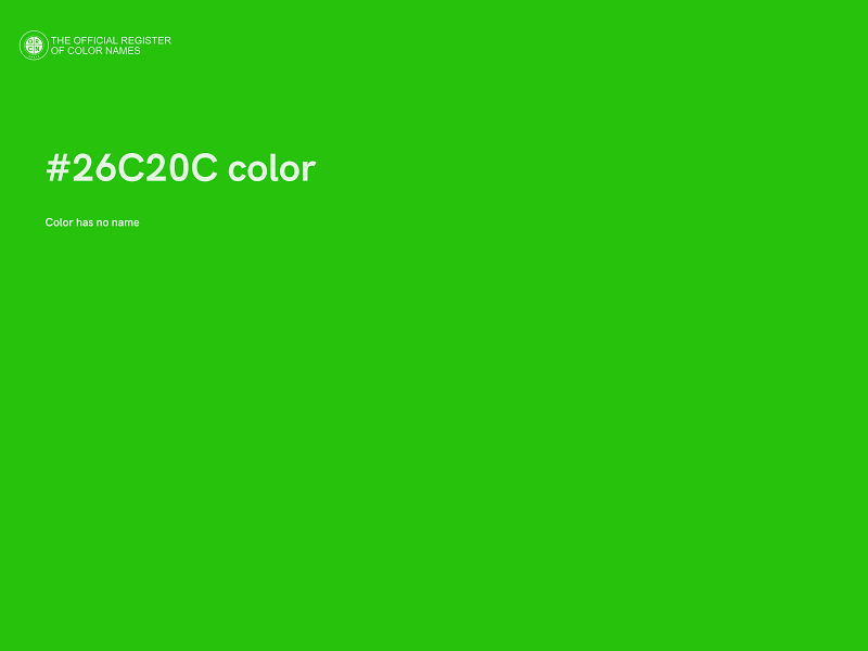 #26C20C color image