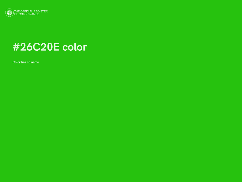 #26C20E color image