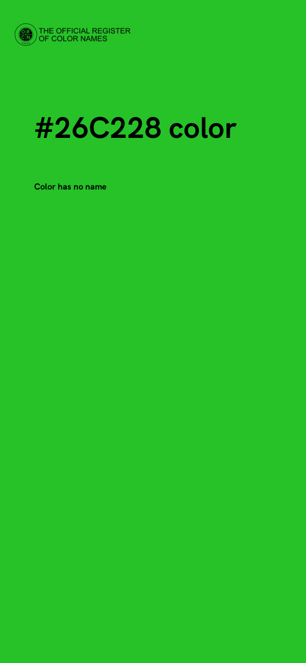 #26C228 color image