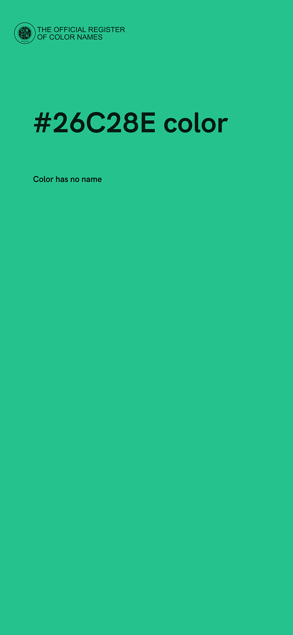 #26C28E color image