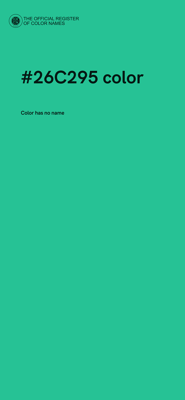 #26C295 color image