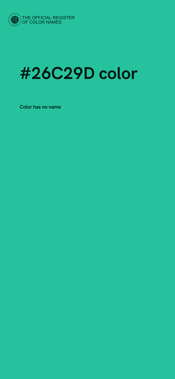 #26C29D color image