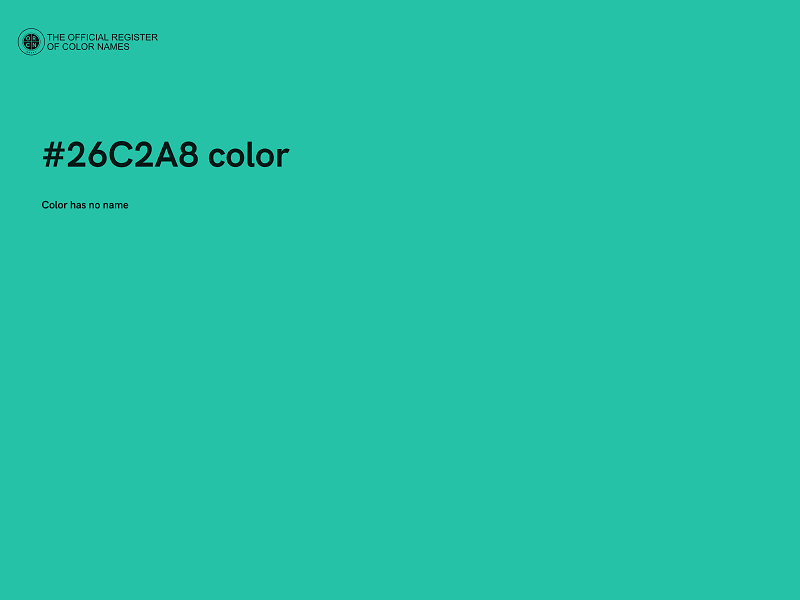 #26C2A8 color image