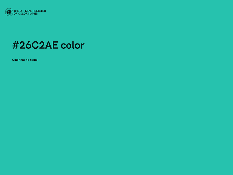 #26C2AE color image