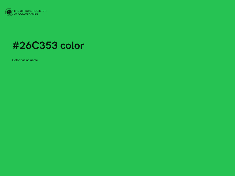#26C353 color image