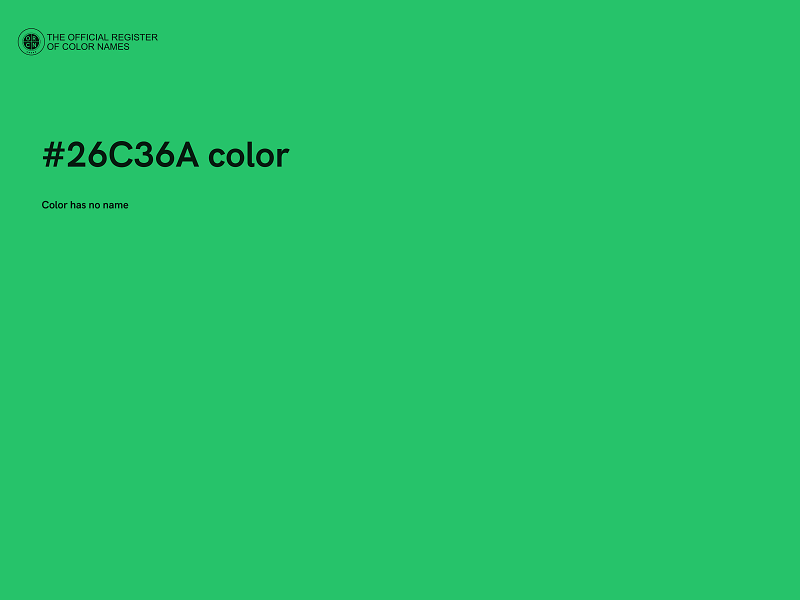 #26C36A color image